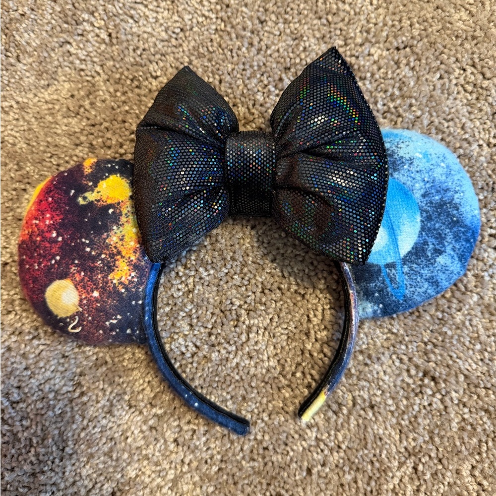 Galaxy Themed Headband with Bow